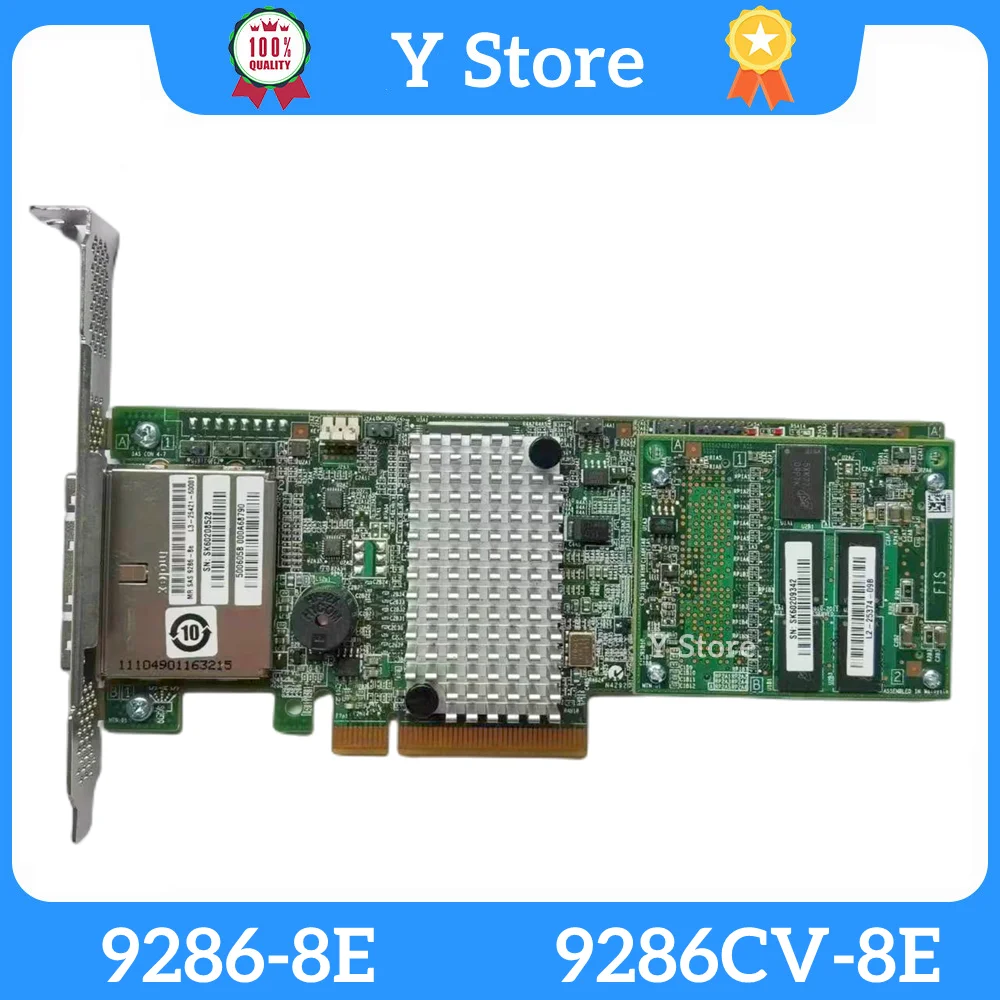 

Y Store For LSI 9286CV-8e 1GB Cache SAS PCI-E 6Gb/s HBA RAID 9286-8e Card Fast Ship