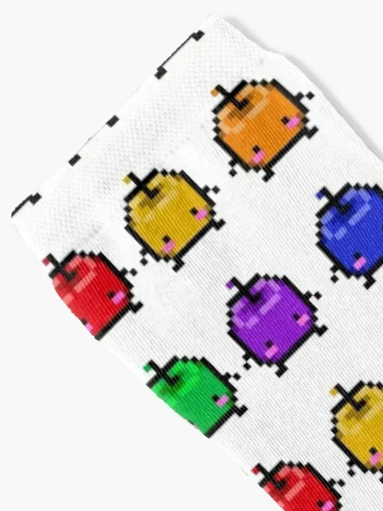 Stardew Valley Junimo Rainbow Socks ankle retro floral Mens Socks Women's