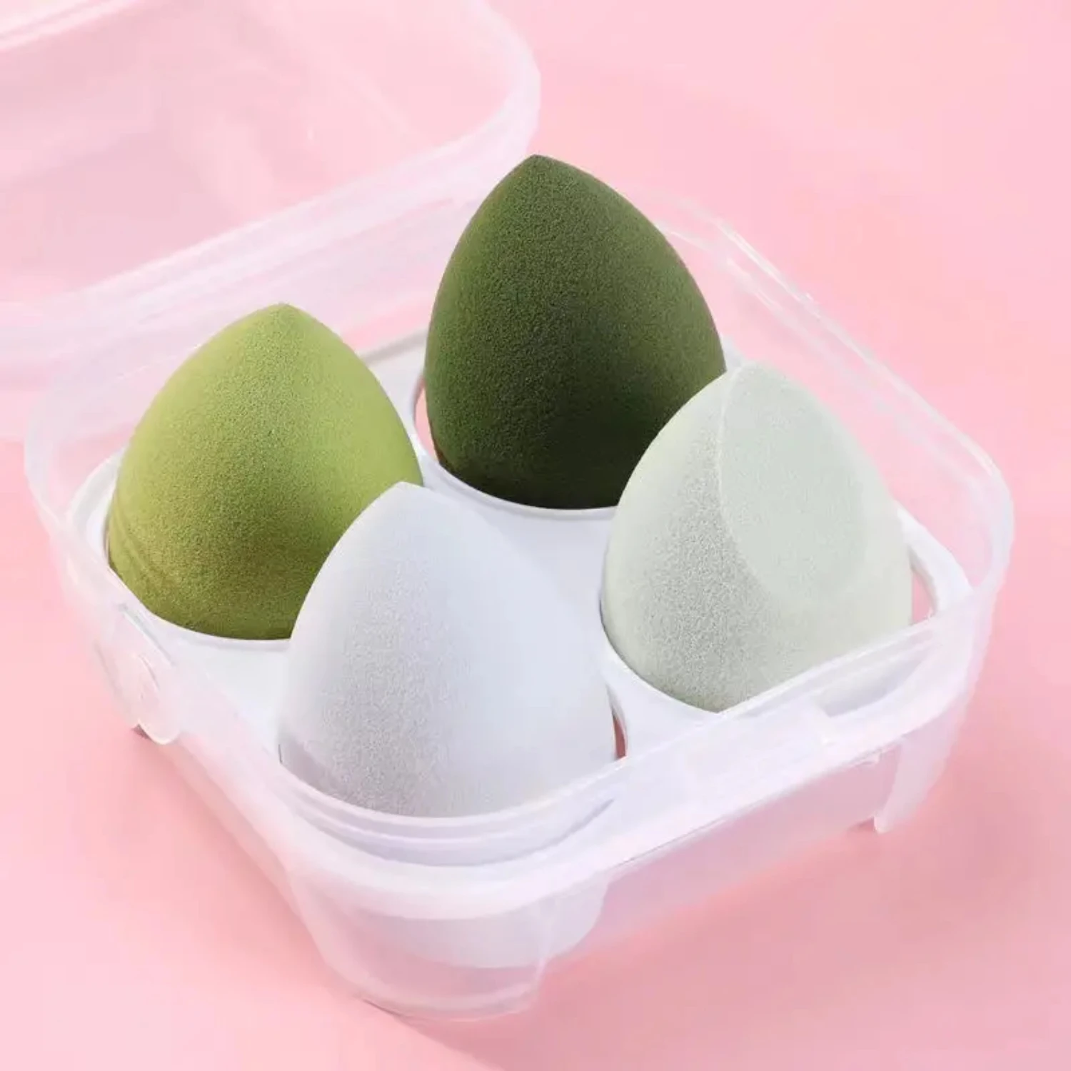 

4 Pc Makeup Sponge Or Powder Puff, Perfect For Wet Or Dry Combined, Cosmetic Ball Perfect For Foundation Makeup puff Esponja