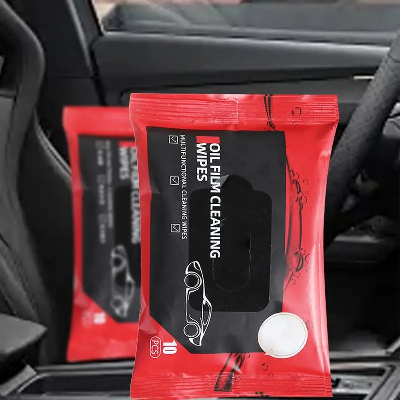 Car Glass Cleaning Wipes Auto Interior Glass Oil Film Wet Wipes Clean And Traceless Cleaning Tool For Windshield Window Shower