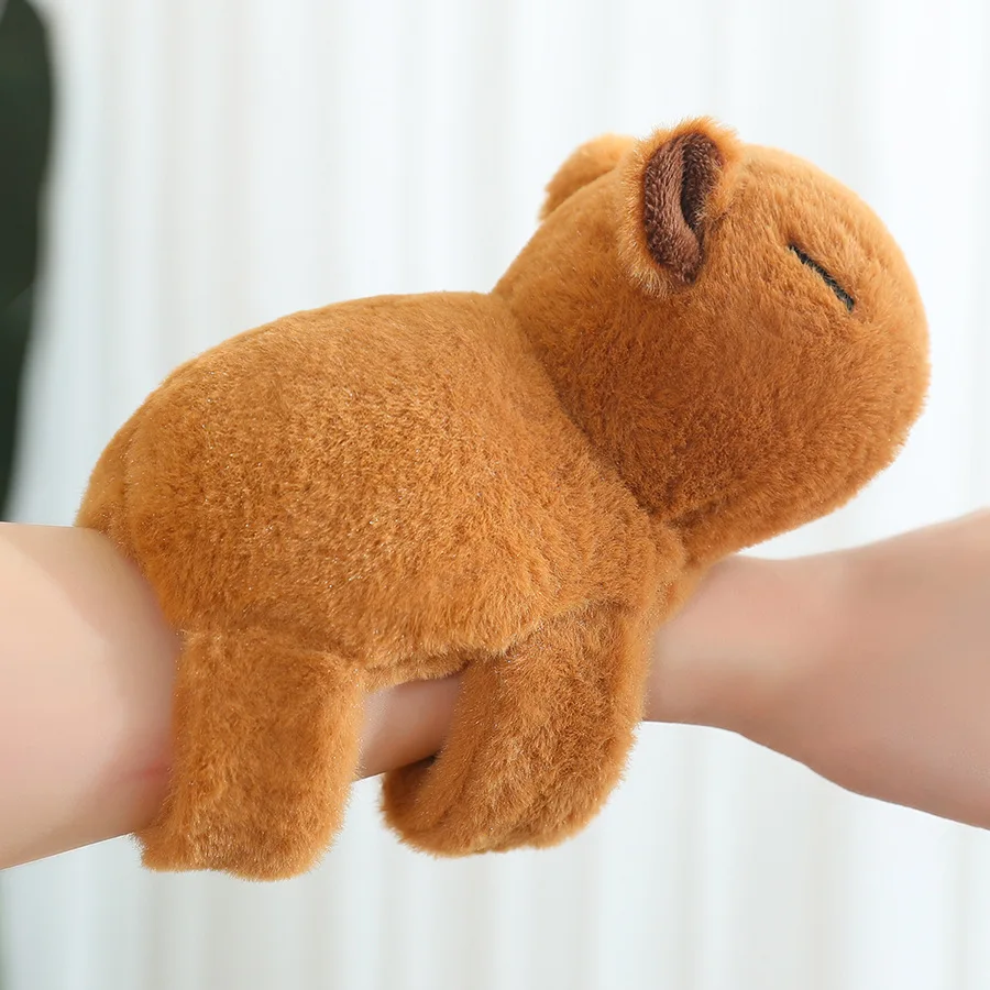 Capivara brinquedo de pelúcia capivara anel brinquedo pulseira animal brinquedo de pelúcia