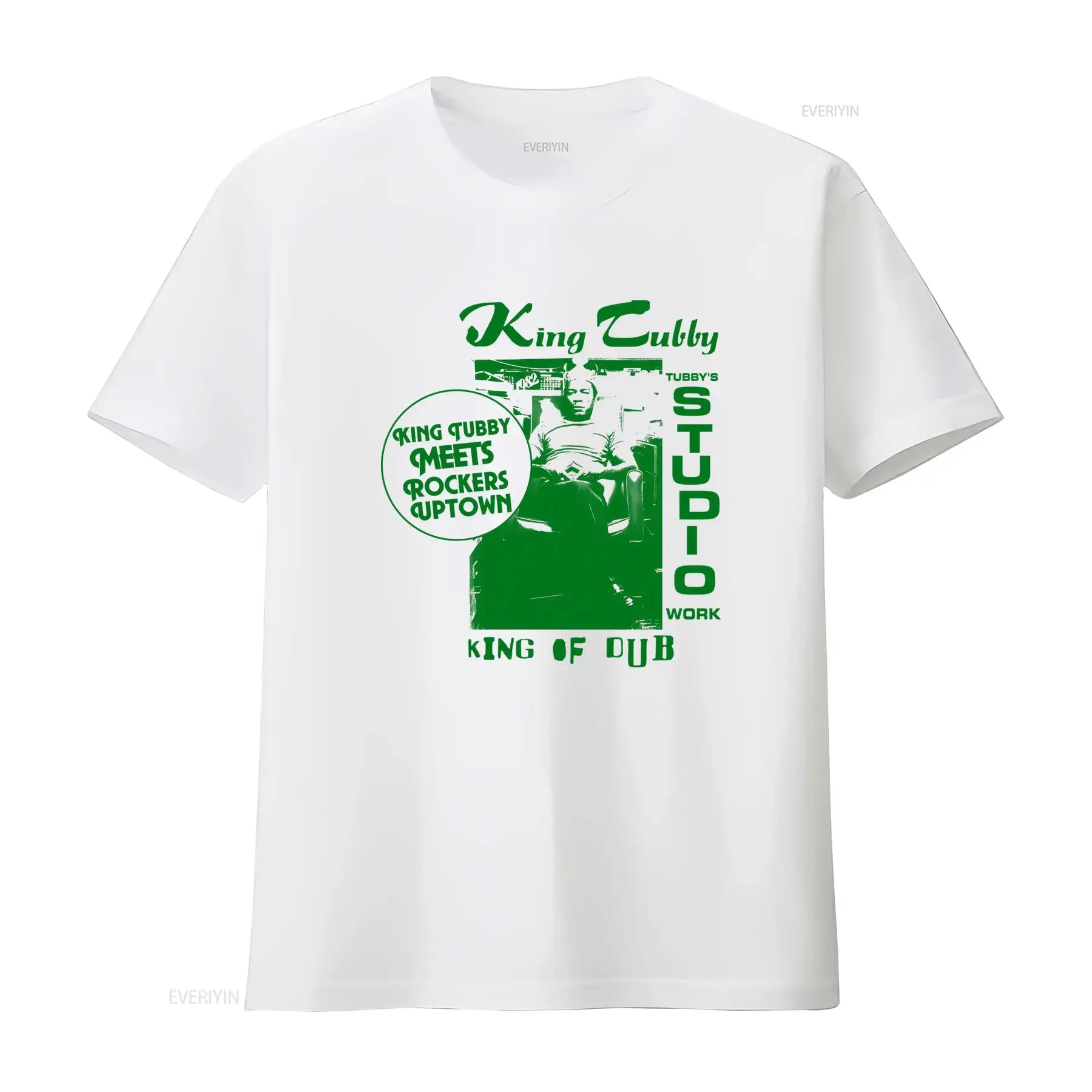 King Tubby Dub Rockers Uptown Heavyweight T Shirt Studio Work Design vintage Washed streetwear graphic designer clothes Casual