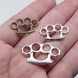 20pcs Zinc Alloy Metal Brass Knuckles Charms For Jewelry Making DIY Crafts Making Findings Handmade Tibetan Jewelry