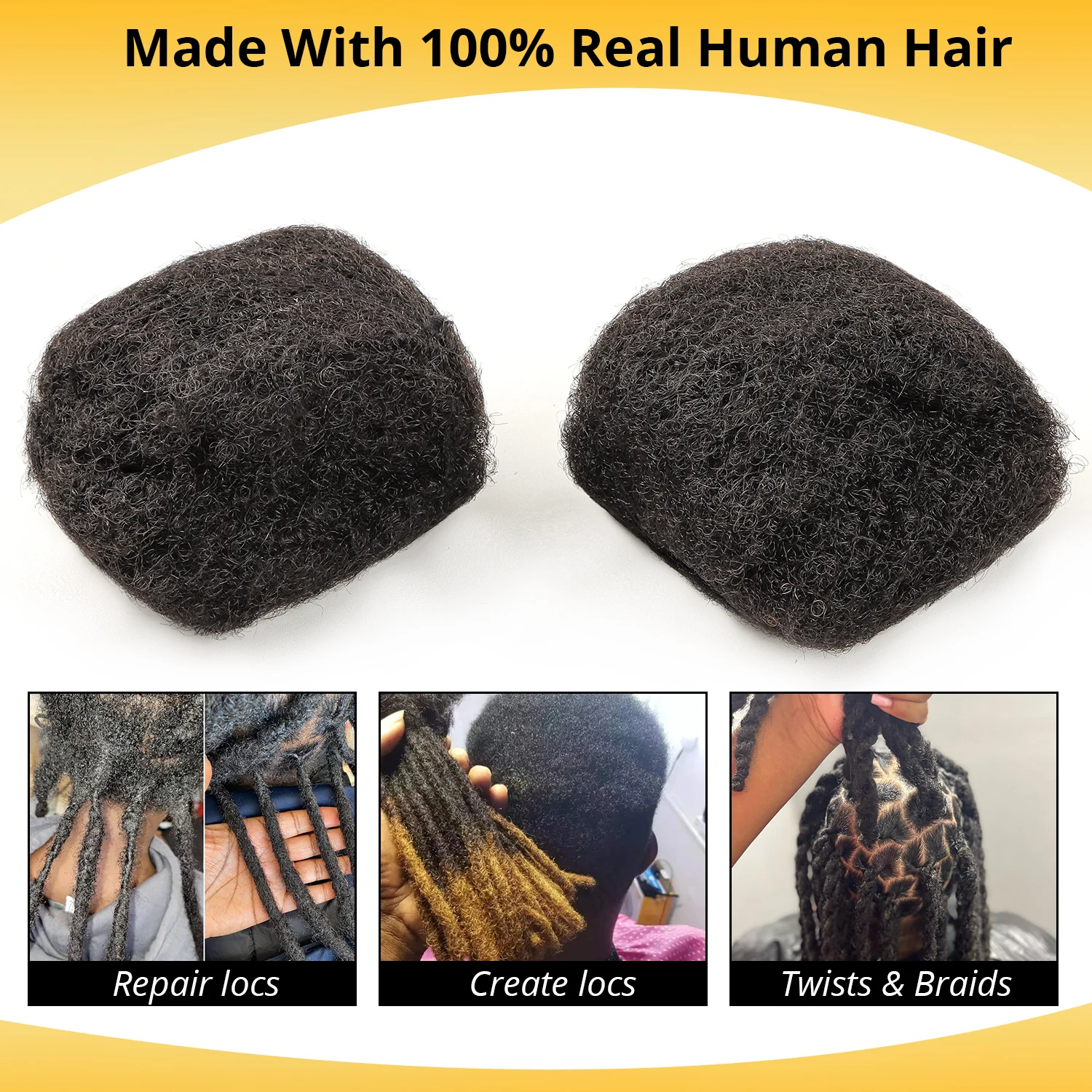 Orientfashion afro kinky bulk human Crochet Remy dread locks hair extensions To Sell Bulk Human Hair For Braiding locs cabelo