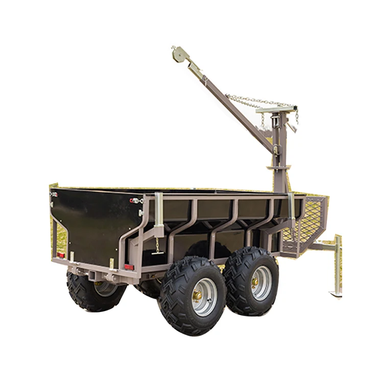 Agricultural Forest Multifunctional Box-Type Trailer ATV Wood Trailer