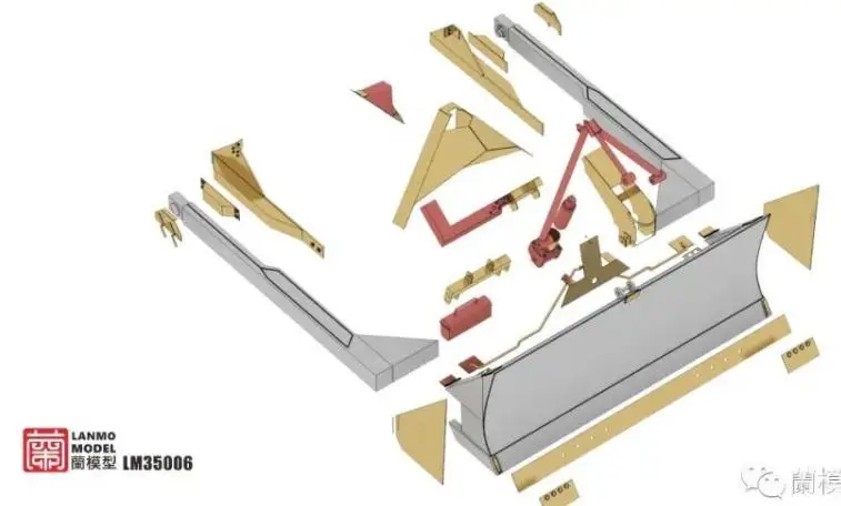 Heavy Hobby LM-35006 SHERMAN TANK M1A1 TYPE DOZER BLADE KIT VVSS