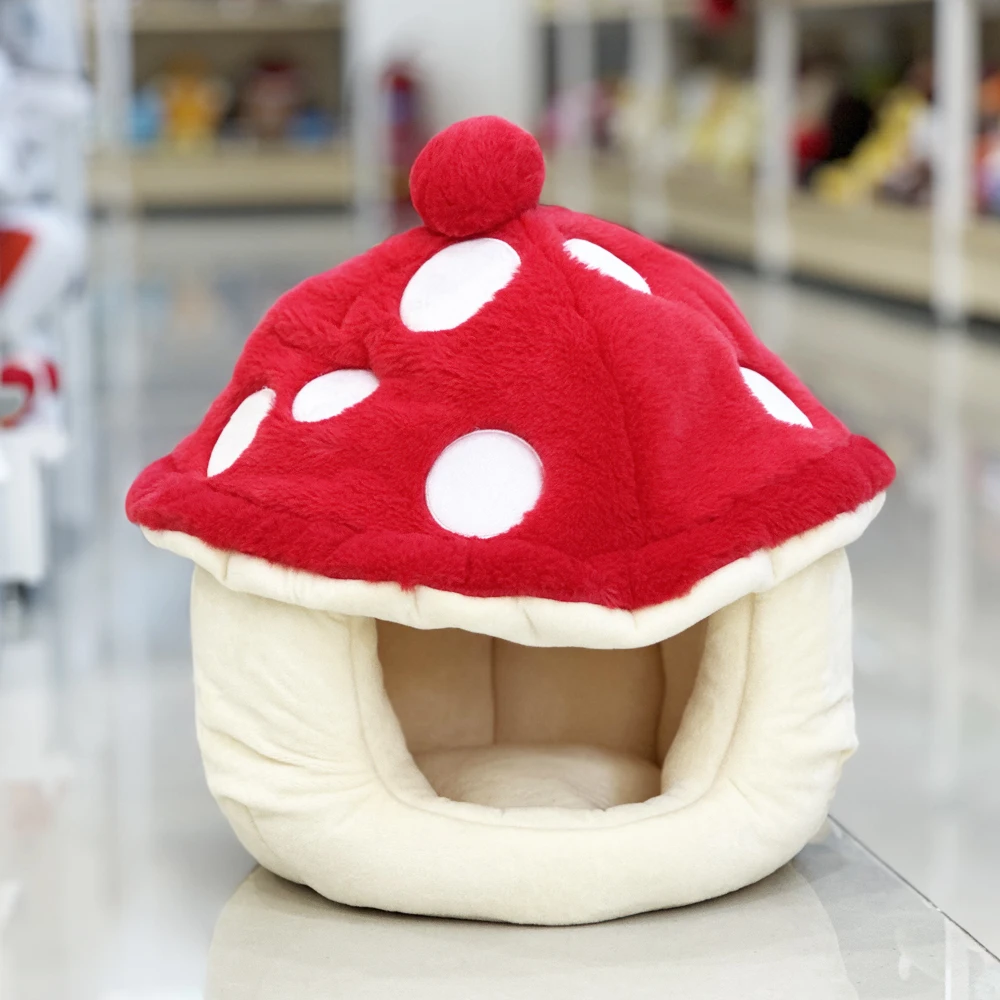 Mushroom Dog plush Nest