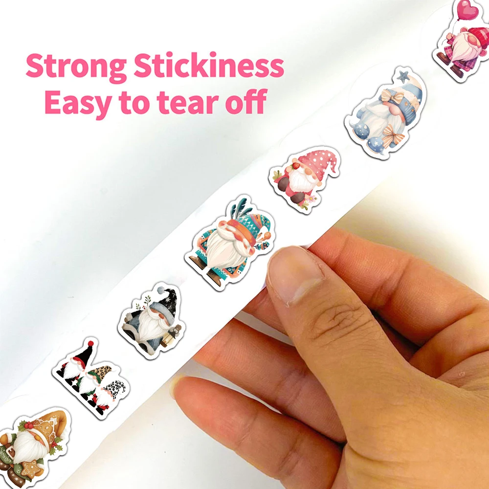500PCS Dwarf Roll Stickers Cross border New Product Creative Material Adhesive Sealing Stickers DIY Decorative Stickers
