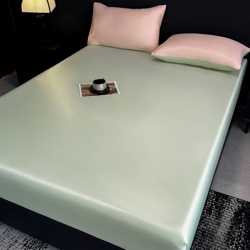 1pc Cold Cooling Bed Sheets Smooth Fitted Sheets for Summer sábanas para cama Queen/King Size Bed Sheet (without pillowcase)