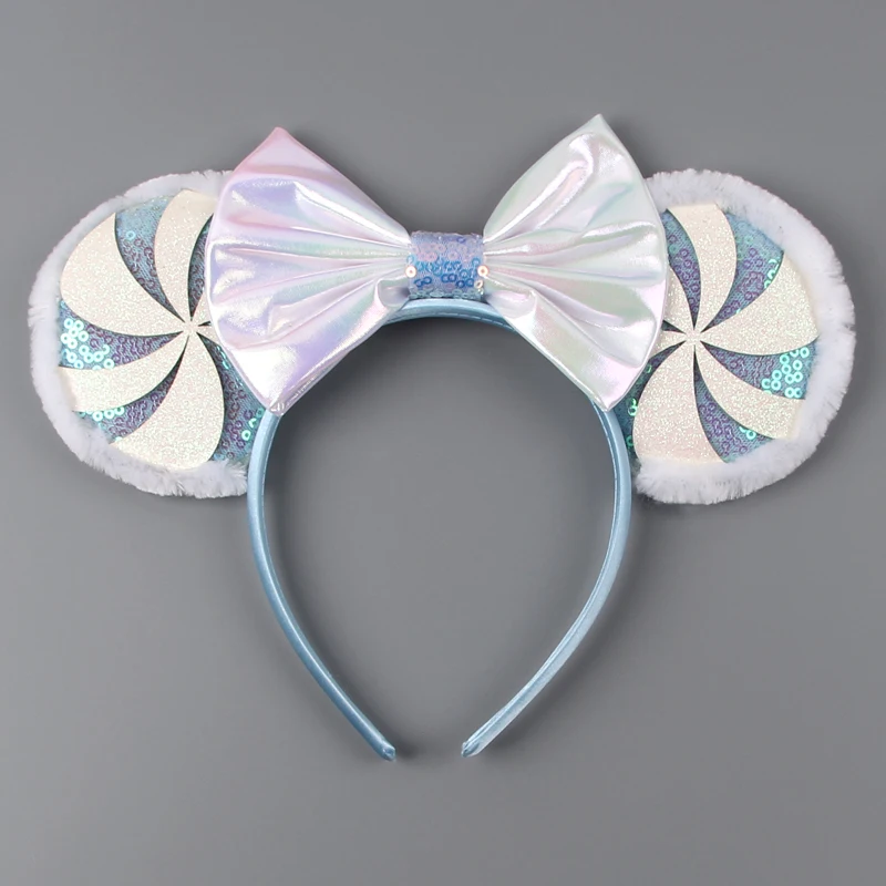 2026 Damen-Mausohren-Haarband Weihnachten Schneeflocken-Festival Pailletten-Schleife Haarband für Frauen und Mädchen Party-Haaraccessoires Geschenke – Detail 8