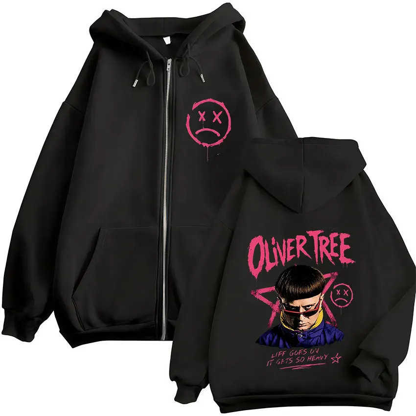 RIP Oliver Tree Zip Up Women/Men Hoodie Sweatshirt Tribute Life Goes on 1993-2026 Memorial Zipper Hooded Jacket Outerwear