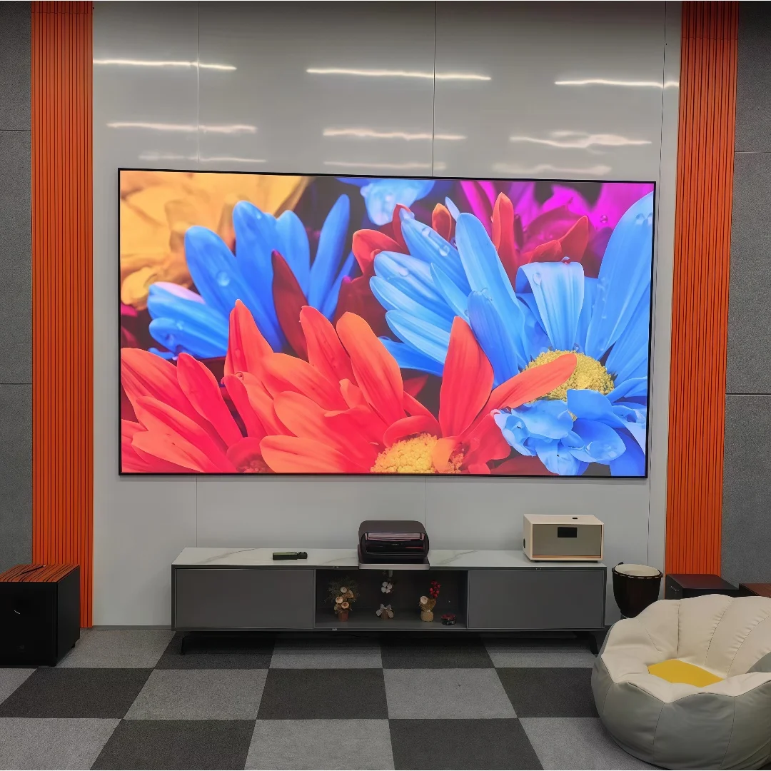 

Fengmi Fresnel Projector Screen ALR UST 16:9 ALFA Ambient Light Resistance Technology Wall Mounted Fixed Frame