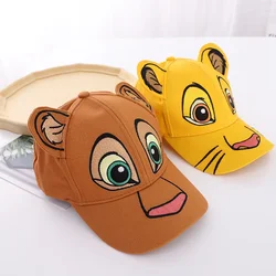 Disney-Casquette de baseball Simba pour enfants, le roi discutant, chapeaux d'extérieur pour garçons et filles, casquettes de soleil pour enfants, jouet de printemps et d'été