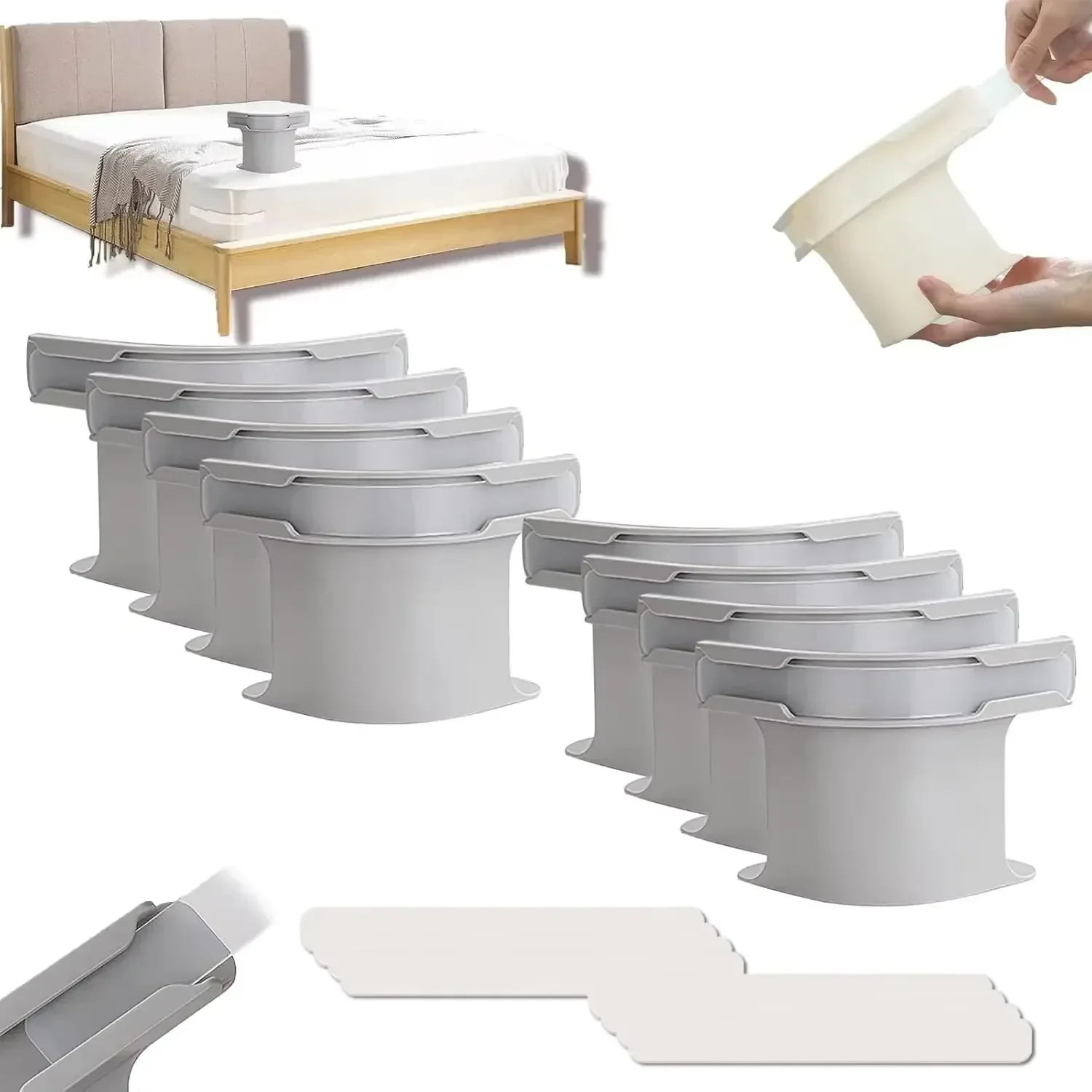 8/4 Stück robuste Bettlaken-Eckspanner-Clips, hochwertige Materialien, langlebige und zuverlässige Bettlaken-Greifer für Protektoren