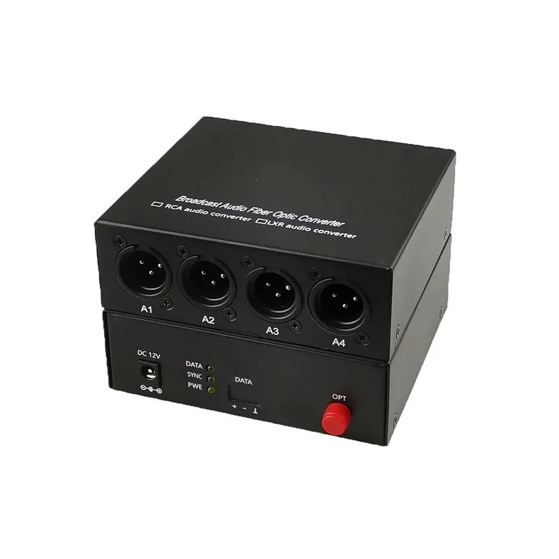 

Уникальный 4-канальный сбалансированный XLR аудио-оптический преобразователь-удлинитель для цифровой системы аудиовещания, аудиоволоконно-оптический преобразователь