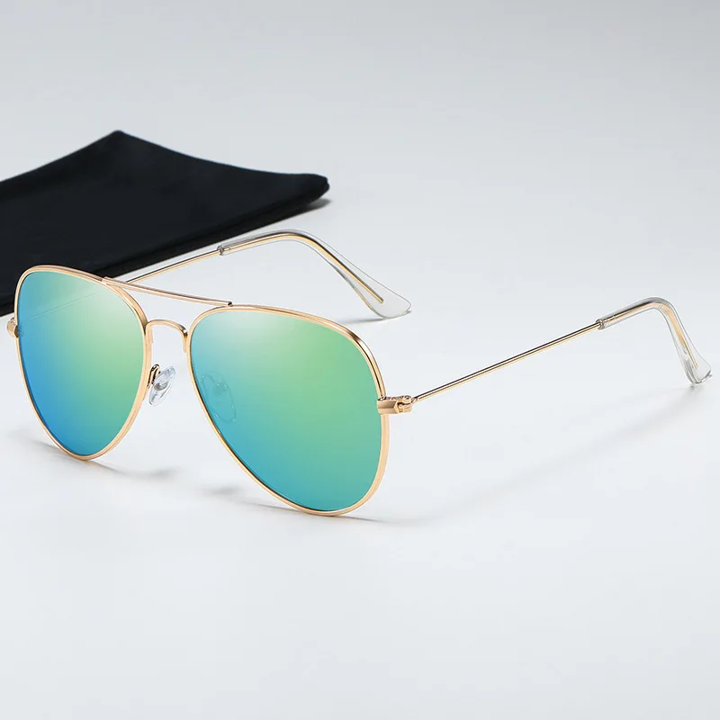موضة النظارات الشمسية الطيران للنساء الرجال الطيار مرآة مستديرة التدرج المرأة نظارات Oculos lrest Gafas De Sol