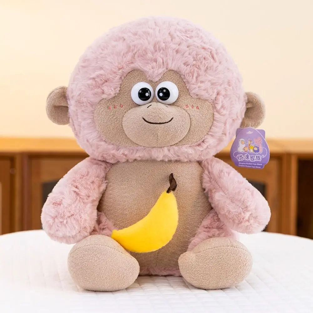 Ausziehbare Banane Plüsch Affe Spielzeug Große Ohren Super Weiche Simulation Affe Puppe Kawaii Gefüllte Kissen Affe Kuscheltiere