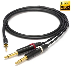 ■Japan Mogami 2534 Quad Professionel Studio Cable | HIFI 4.4mm To 2*TRS 6.35mm Jack Audio Balance Cable | MPS Neutrik Gold Pulg