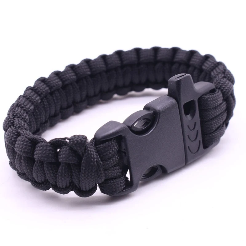 Notfall Rettungs Armband Paracord Überleben Armband Taktische Klettern Seil Outdoor Fallschirm Schnur Zubehör – Detail 6