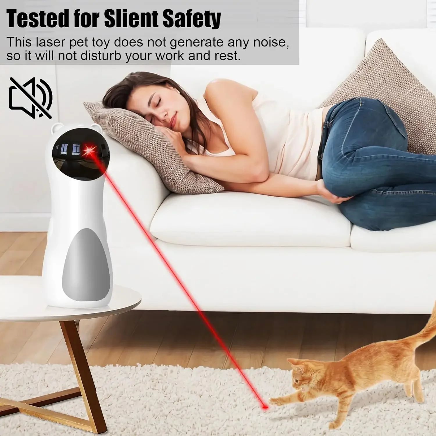 Automatic Random Trajectory Cat Toys Interactive Smart Teasing Pet LED Laser Funny Handheld Mode Electronic Pet for All Cats