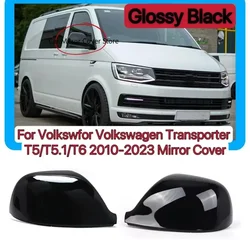 Replacement Rearview Mirror Cap Cover For VW Transporter T5 T5.1 T6 2010-2023 Pair Car Rear View Side Wing Mirror Cover Cap