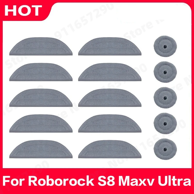 Roborock S8 Maxv Ultra Mop Cloth Spare Parts Vacuum Cleaner VibraRise 3.0 Mops Accessories
