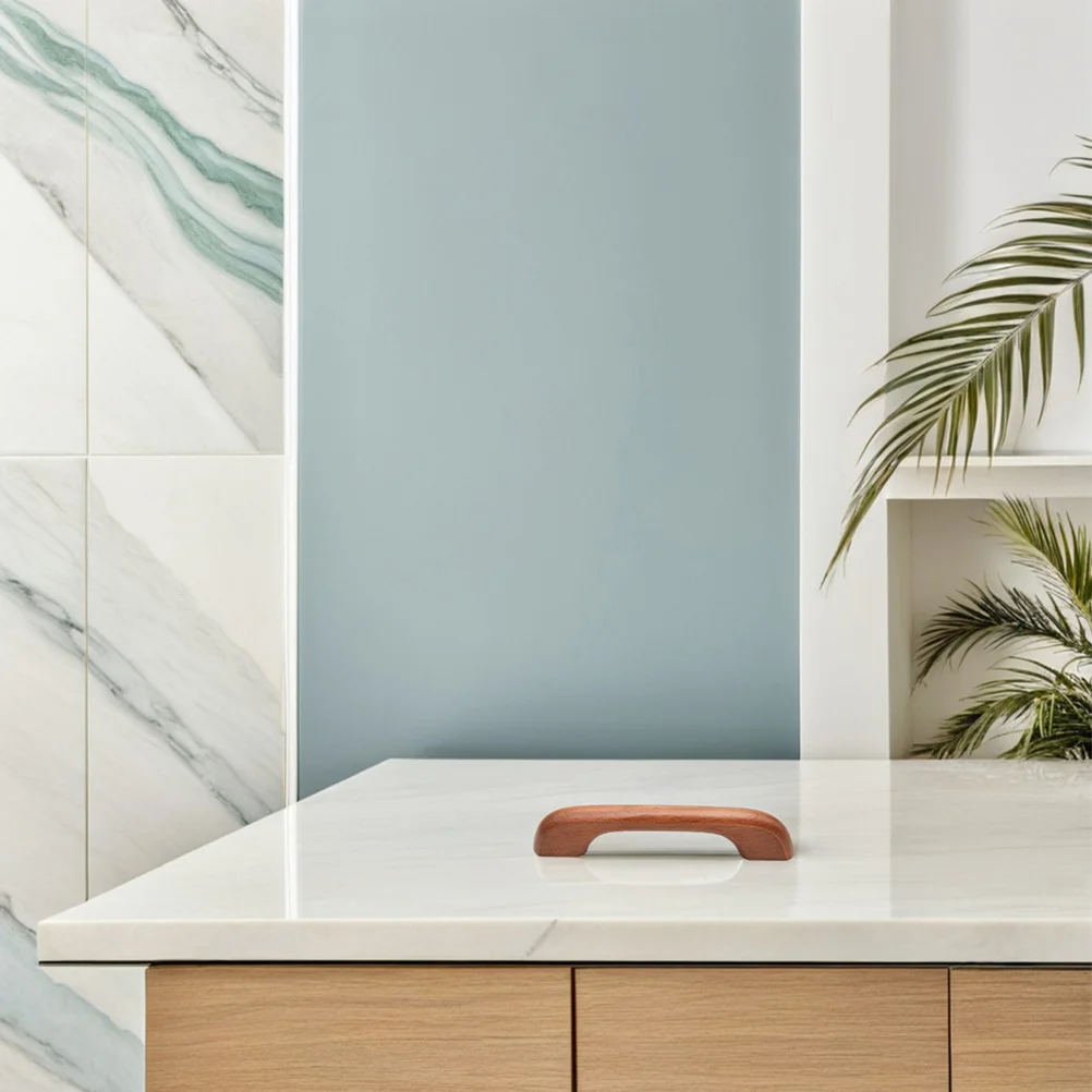 

10Pcs Wood Cabinet Door Handles Minimalist Solid Wood Drawer Pulls for Kitchen Wardrobe Dresser Vintage Dresser Handles