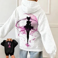 Sailor Moon Anime Women Men Hoodie Oversized Casual Streetwear Kawaii Print Pullover Sweatshirt Spring Autumn Trendy Y2k Unisex 4