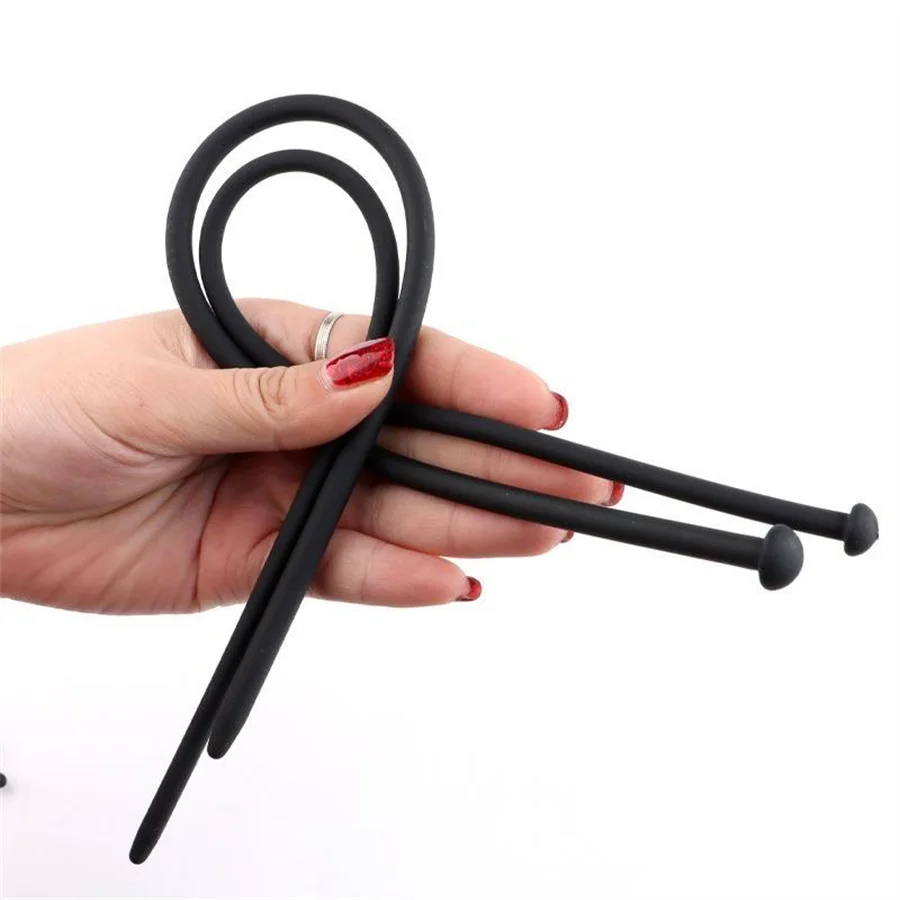 7 أحجام سيليكون قسطرة الإحليل موسع السبر لينة لعبة استثارة القضيب جهاز الرجال Bdsm لعبة الجنس القسطرة الجنس لعب الكبار للرجال