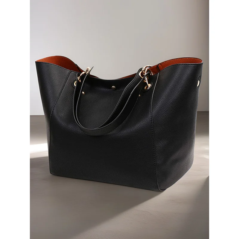 

PU Leather Tote Bag for Women Large Capacity Handbags Waterproof Shoulder Bag with Top Handle for Work Shopping Travel Daily Use