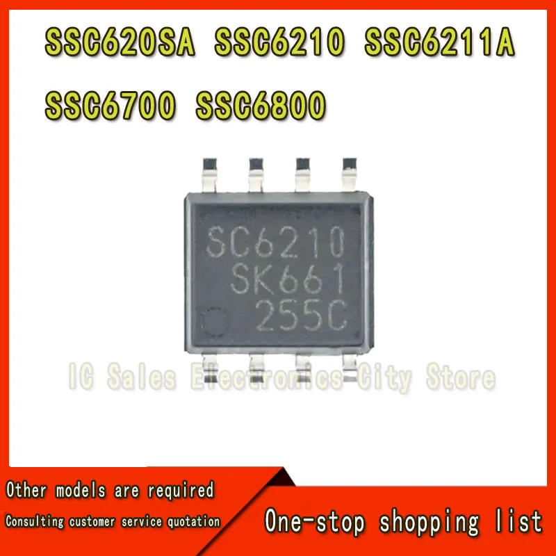 (5 unidades) 100% nuevo SSC620SA SSC6210 SC6210 SSC6211A SC6211 SSC6700 SC6700 SSC6800-TL sop-8