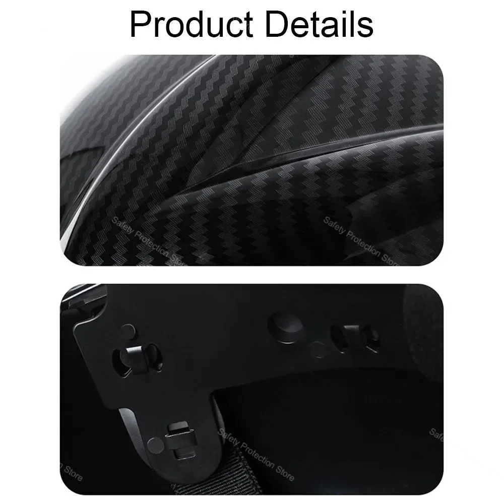 Carbon Fiber Pattern Safety Helmet Construction Hard Hat Worker Protective Breathable Helmet Outdoor Workplace Head Protection