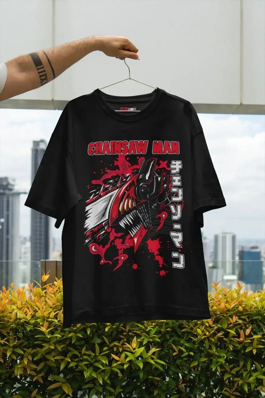 Chainsaw Man Anime Inspired T-Shirt, Bold Graphic Tee, Unisex Manga Shirt