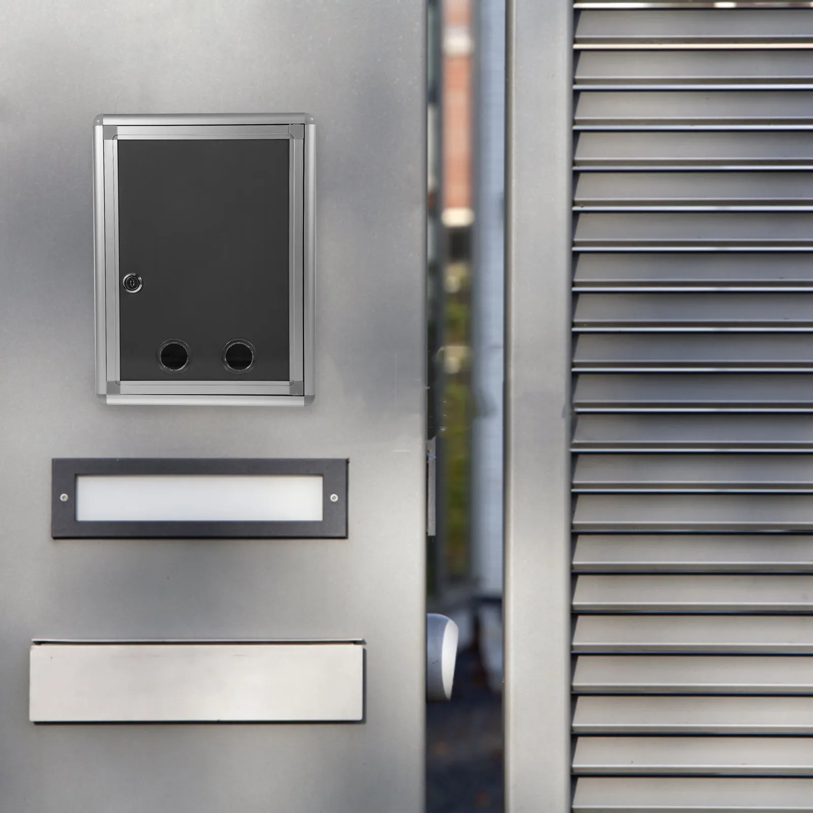 1Set Wall Mount Suggestion Box Lockable Aluminum Alloy Plastic Mailbox for Letters Donation Collection Voting Ballot