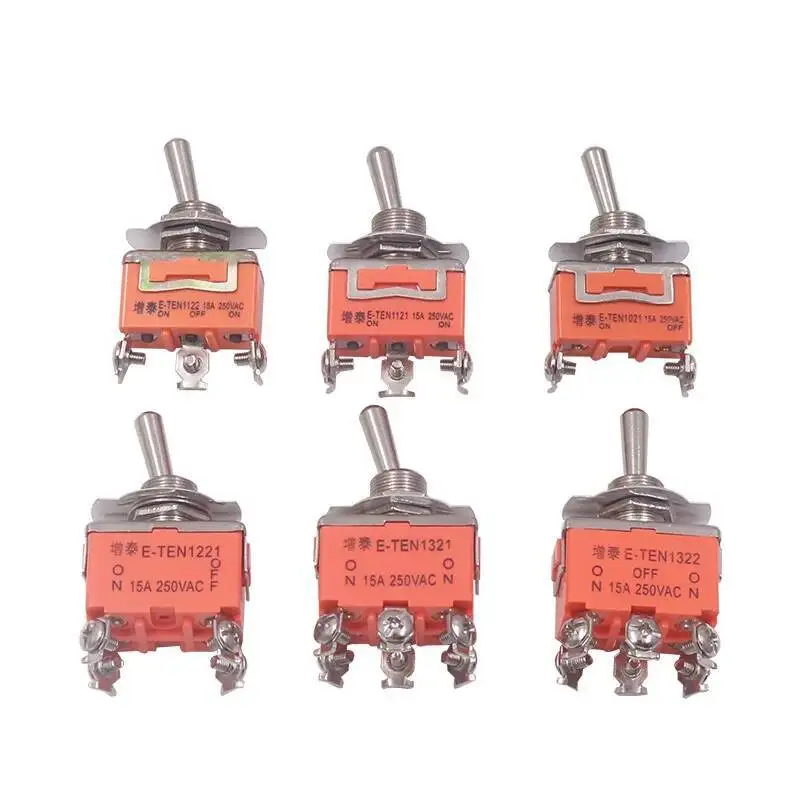 4pcs E-TEN1322 12mm stainless steel Switch button box 1 2 3 4 6 holes 21mm spacing