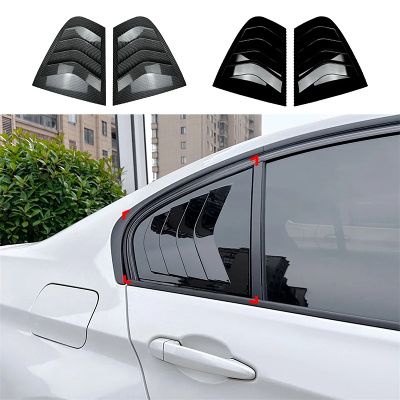 

Car blinds decorative cover Rear window triangle window decorative sticker For BMW 1 3 5 series X1X3X5 i3 F20F30F48G01G20G30G05