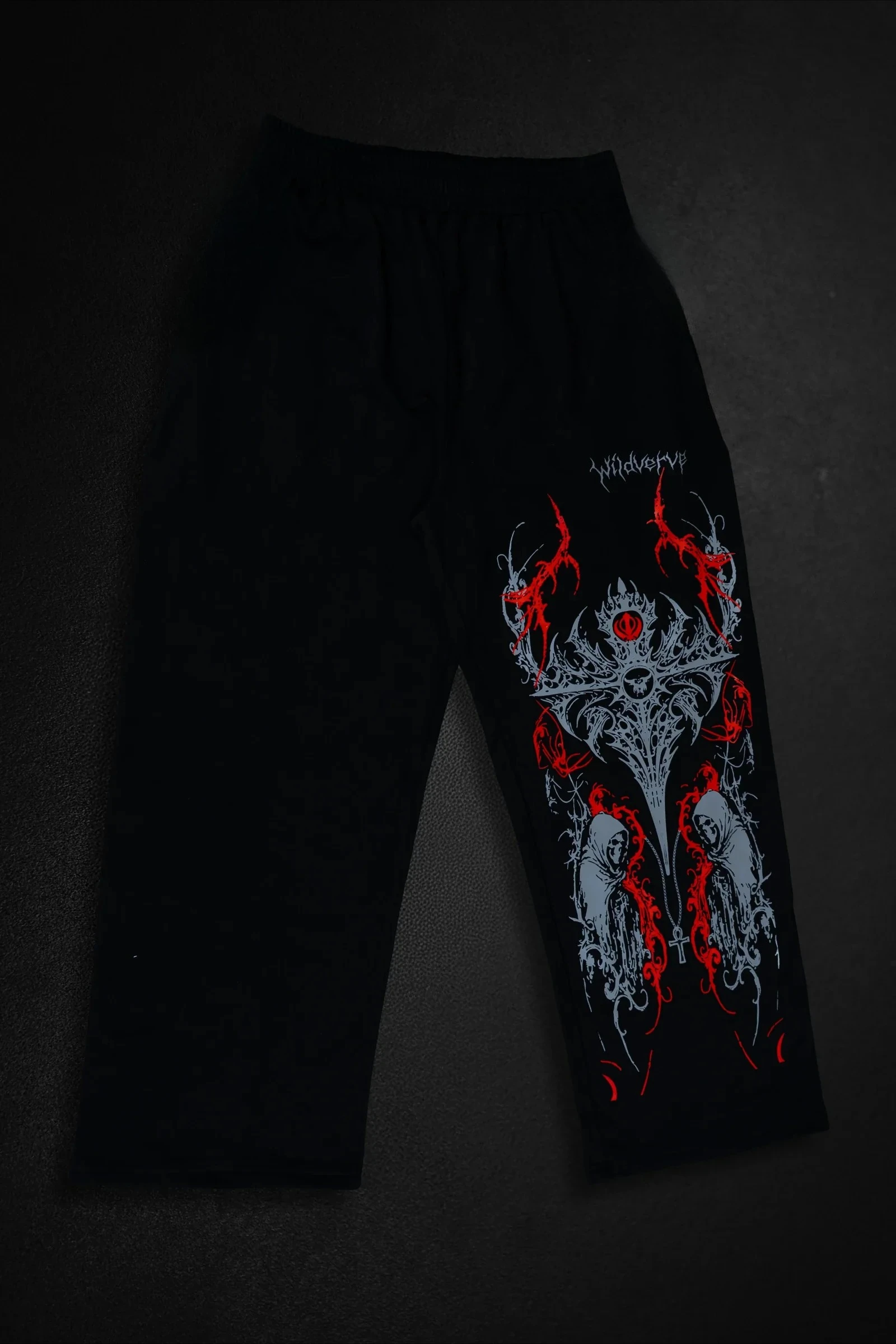 

2026 Hot Selling Fashion New Style Cool Gothic Style European and American Style Adult Hip-hop Street Casual Loose Sports Pants