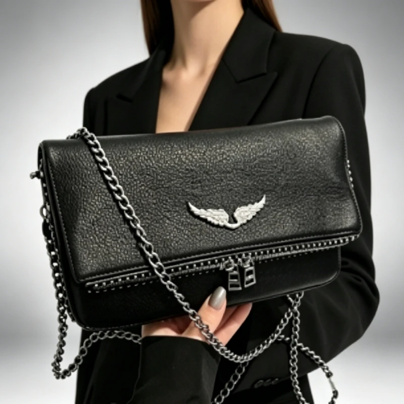 

Classic Paris Designer Diaper Bag Elegant Leather Messenger Purse Large Capacity Square Satchel For Women Commuter
