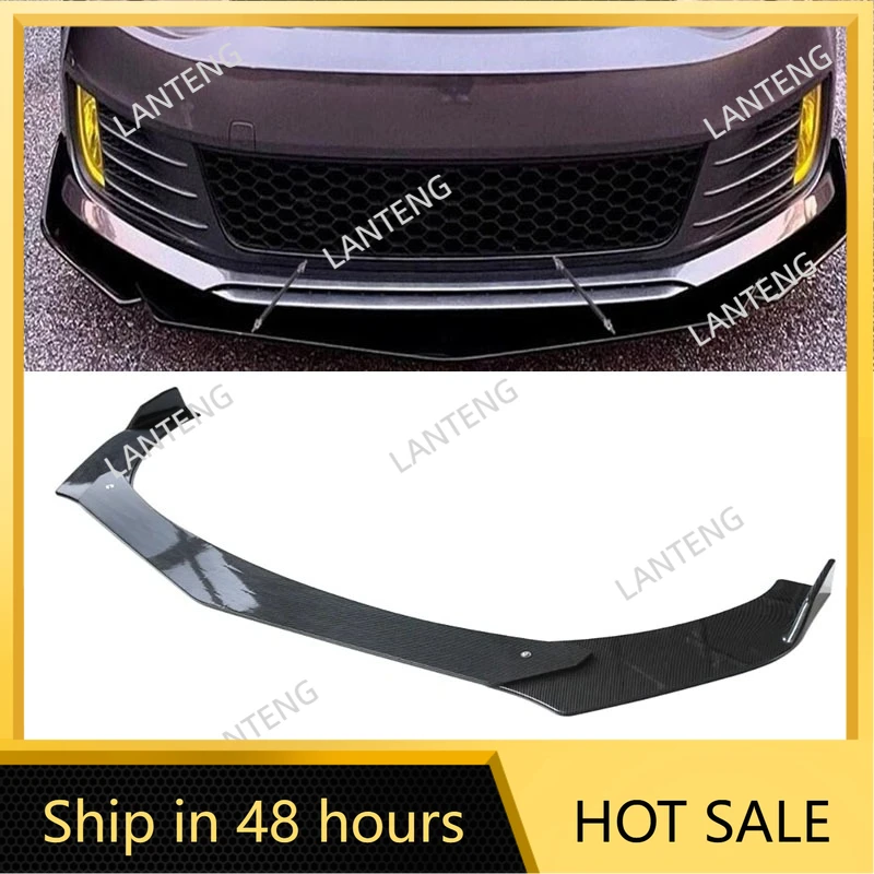 

Car Front Bumper Lip Body Kit Splitter For Jetta MK6 GLI Black Spoiler Diffuser Deflector Protector Cover Auto Parts
