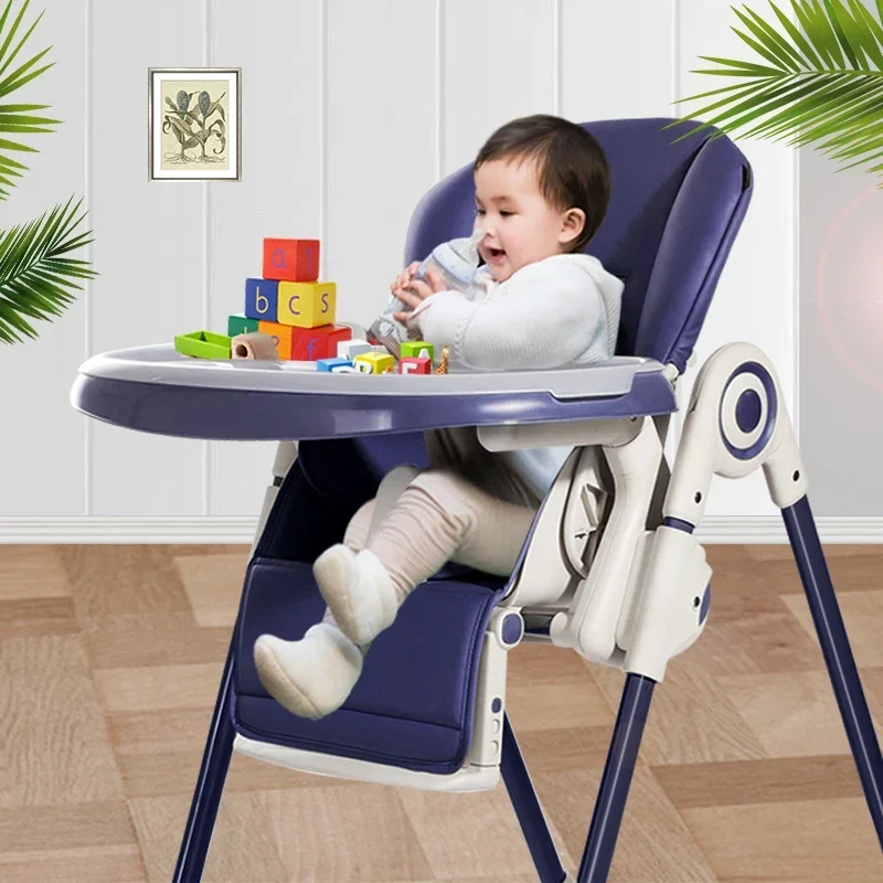 Chaise haute multifonctionnelle réglable pour bébé, en plastique, table à manger pour enfants