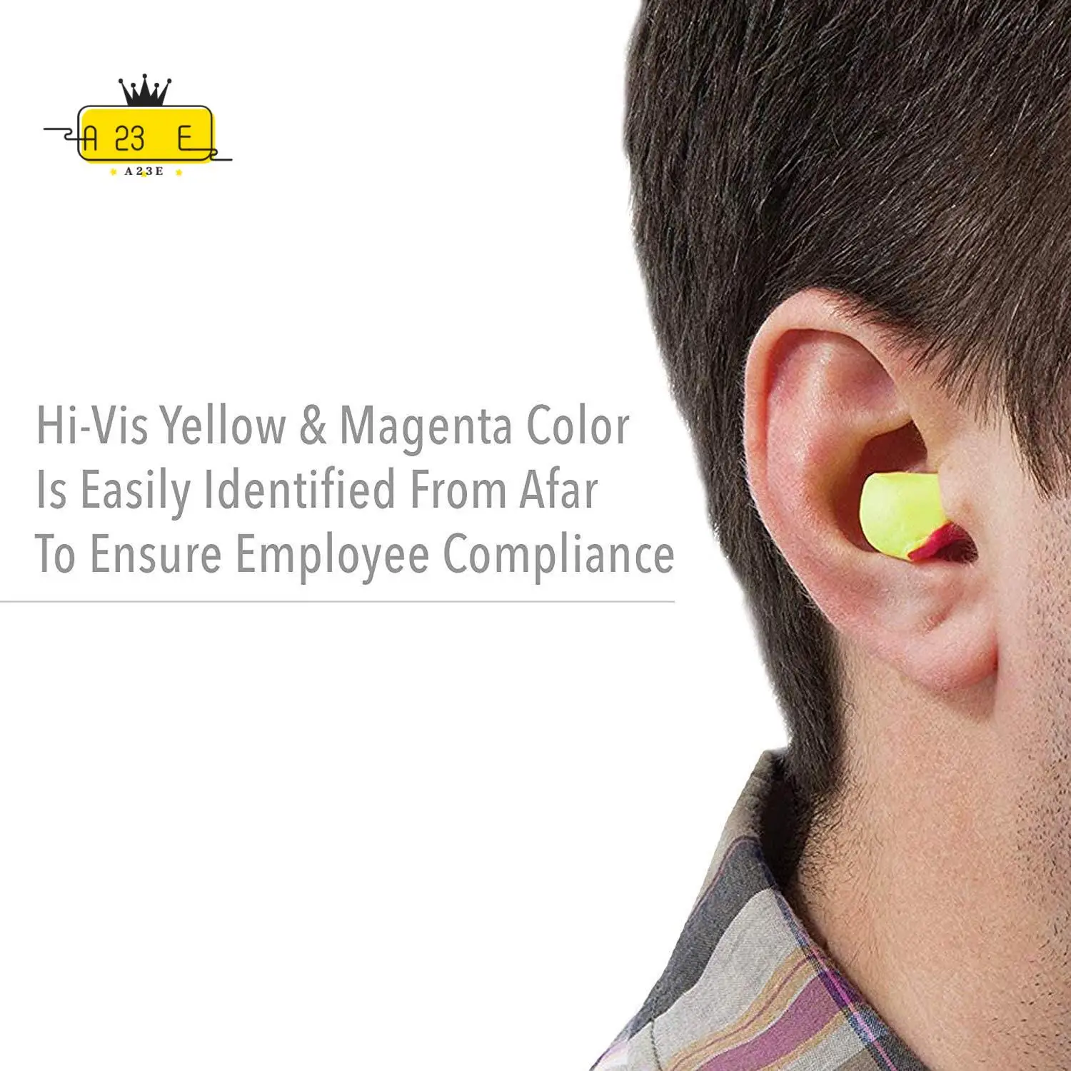 A23E-100 Pairs Of Soundproof Earplugs Anti-Noise Sponge Protective Earplugs Work Study Sleep Earplugs