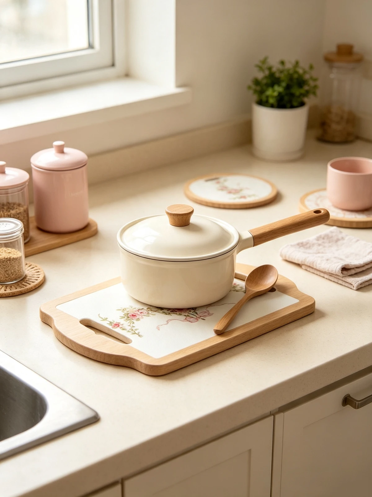 Wood Tiles Pot Mat Anti-scalding Plate Mat Drink Coasters Wooden Placemat For Hot Tea Pots Insulated Non-slip Cup Mat Home Decor