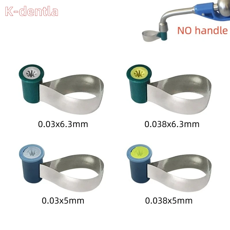 50Pc Dental Matrix Bands Metal Matrices Double-Side Contoured Anatomically Shaped Matrix Bands 0.03/0.038mm Dental Materials