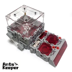 Modular Formicarium for Ants Colony Keeping Expandable Ants Farm for Ant Keepers Big Forage Area with Water Feeder Garbage Area