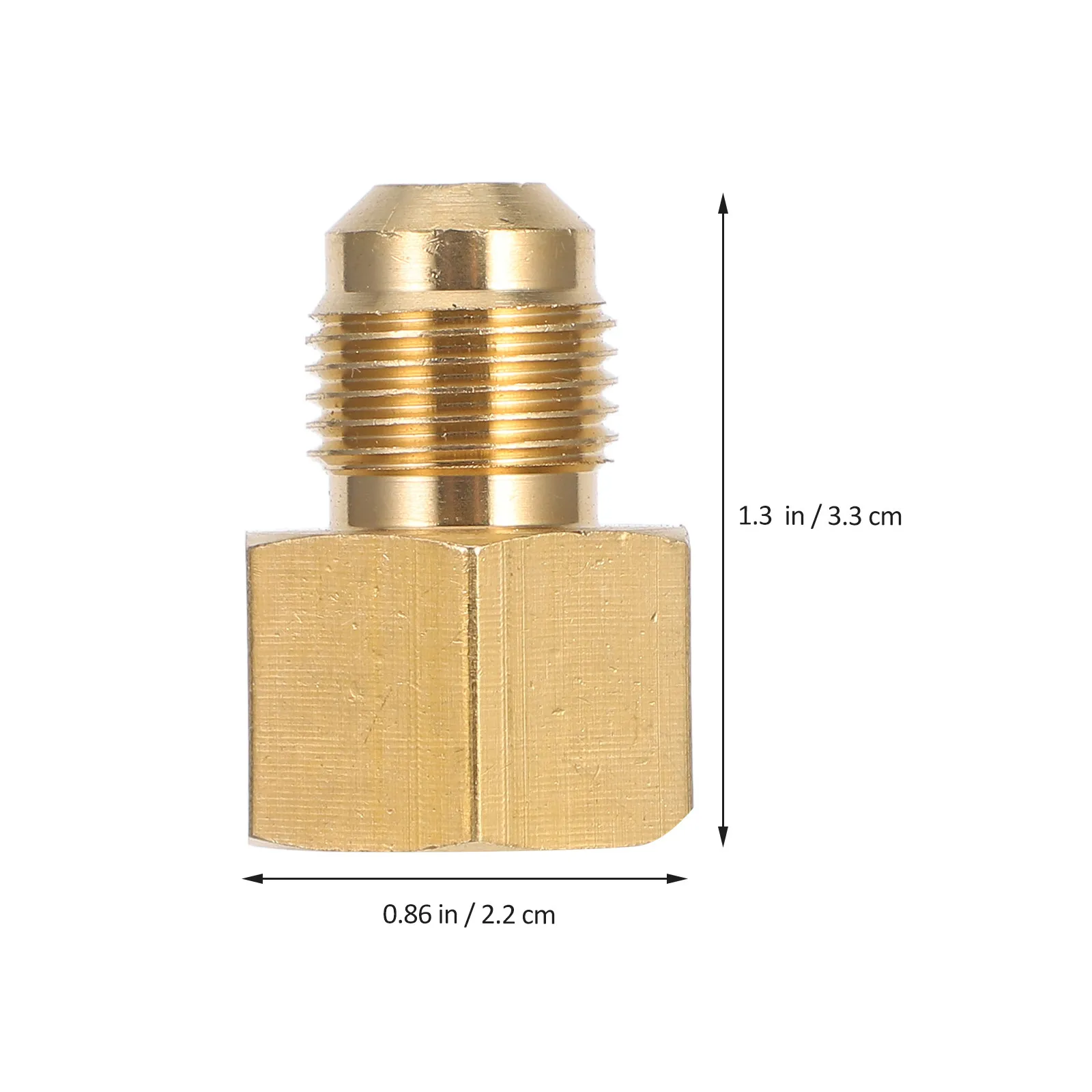 Outdoor Heater Accessory Brass Pipe Adapter Gas Heater Threaded Fitting High Pressure Gas Pipe Brass Tee Adapter Quick Connect