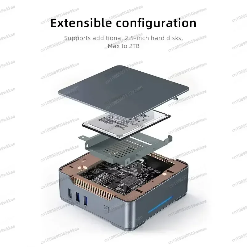 GK3V GK3 Pro N100 كمبيوتر صغير 8 جيجابايت 256 جيجابايت ويندوز 11 برو 16 جيجابايت 512 جيجابايت WIFI5 BT4.2 كمبيوتر ألعاب مكتبي 8 جيجابايت 128 جيجابايت N5095 #5