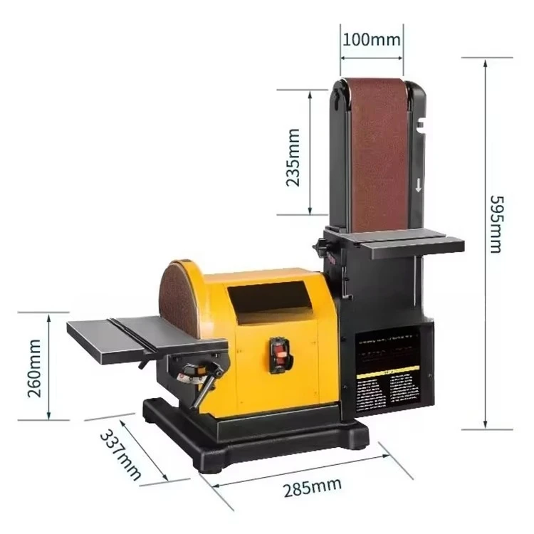 900 watt metal polishing belt disc sander woodworking table sander 220 volt industrial professional adjustable desktop sander