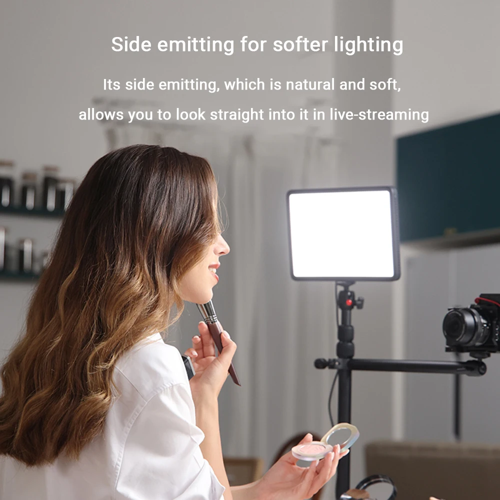 SmallRig Universal P200 Beauty Panel Video Light 15W Power LED 192 Bright Lamp Beads for Photography Video Conferencing -4066