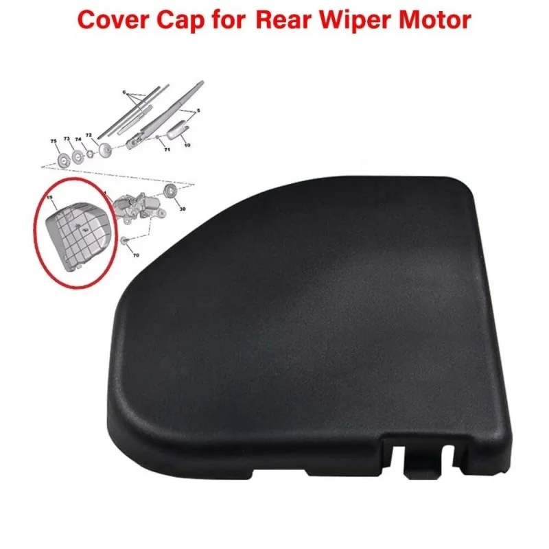 Rear Wiper Motor Cover Cap Plastic Cover Car Interior Wiper Accessories For Citroen C1 Peugeot 108 Toyota Aygo B001099580