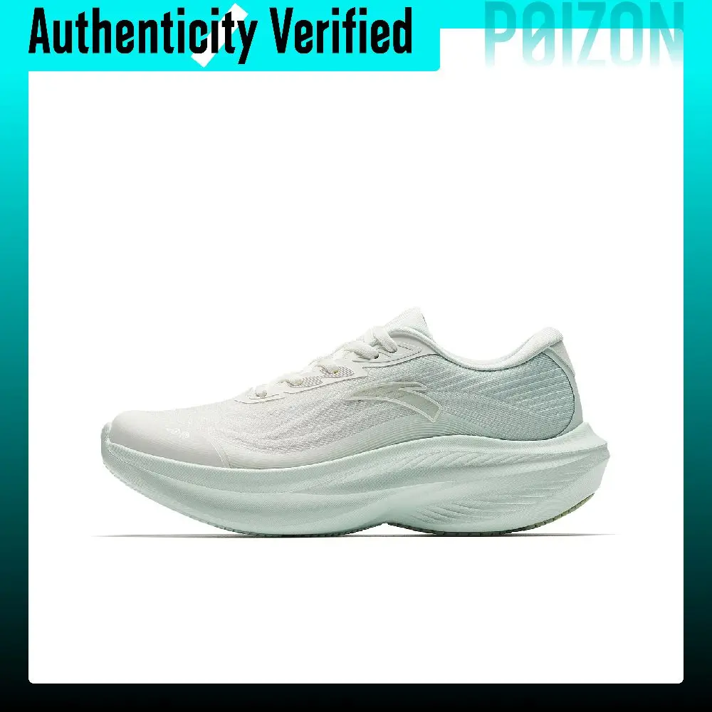 ANTA Leaf 7.0 Running Shoes Women's Low-top Ivory White/Light Dawn Green-3 CML_922615520-3